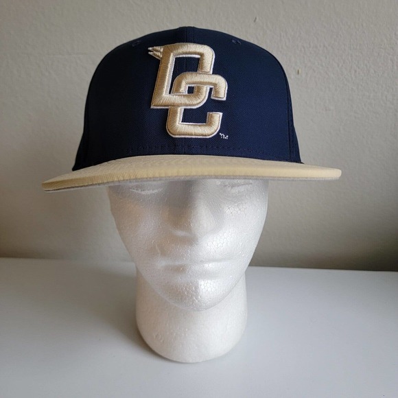 Nike True "DC" Logo Baseball Cap Blue Gold Hat L/XL‎ 384426 - Picture 1 of 11